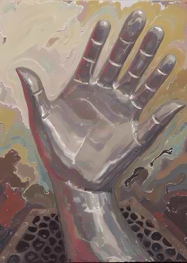 Metallic Hand Painting