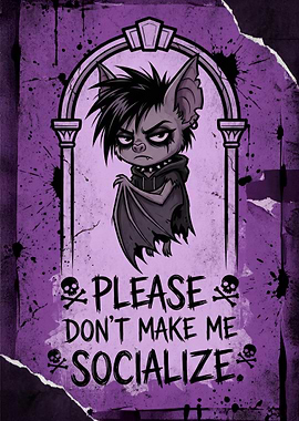 Grumpy Bat - Please Don't Socialize
