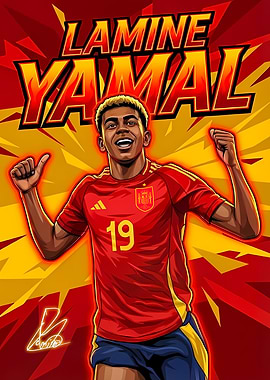 Lamine Yamal Spain Football Soccer