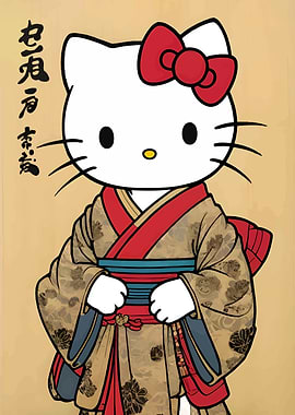 Hello Kitty in Kimono