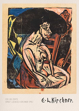 Die Geliebte by Ernst Ludwig Kirchner