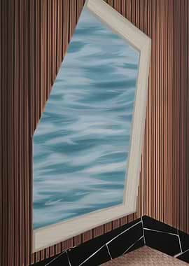 Abstract Window View of Water