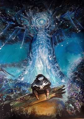 Guardian Spirit Watercolor Painting