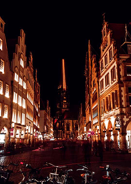 Prinzipalmarkt in Münster an Weihnachten