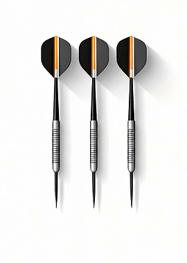 Black Darts White Background minimalistic
