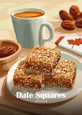 Date Squares Canada Still Life