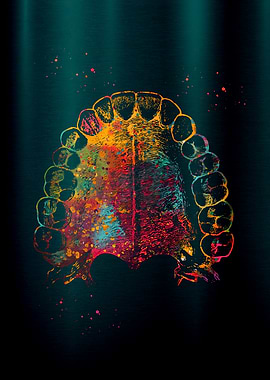 Colorful Dental Impression Art