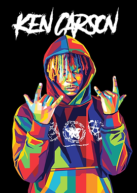 Ken Carson Colorful Portrait