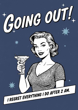 Retro Style Party Poster