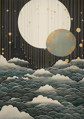 Abstract Celestial Seascape