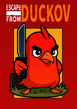 Escape from Duckov Cartoon Illustration