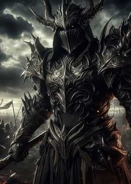 Dark Knight in Battle Armor