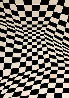 Distorted Checkerboard Pattern