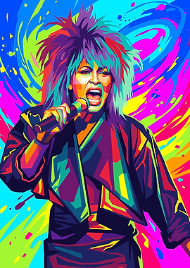 Tina Turner Pop Art Portrait