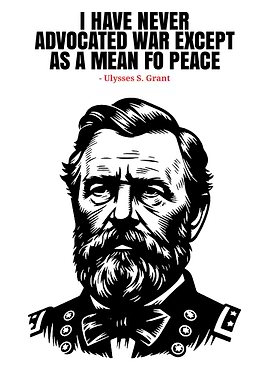 Ulysses S. Grant Quote Portrait