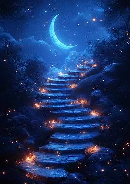 Moonlit Stairway to Heaven