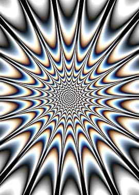 Hypnotic Optical Illusion Starburst
