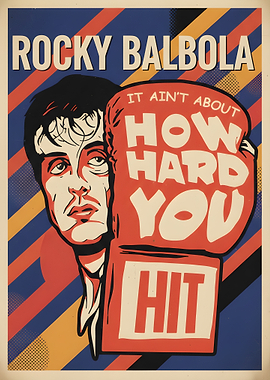Rocky Balboa Motivational Boxing Art