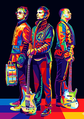 Muse Band Colorful Pop Art Portrait