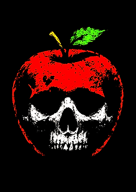 Apple Skull Graphic Art