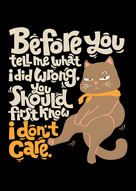 Sarcastic Cat with Text