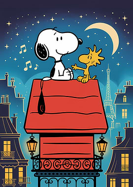 Snoopy and Woodstock in Paris