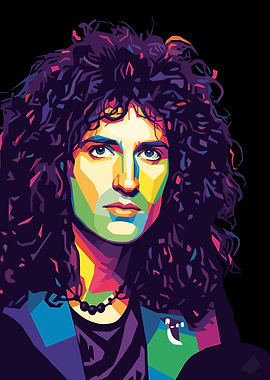 Brian May Pop Art Portrait