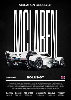 McLaren Solus GT Poster