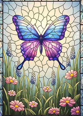 Butterfly Stained Glass Art