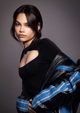 Woman in Black Top and Jacket ariana greenblatt