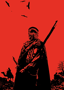 Desert Warrior Silhouette