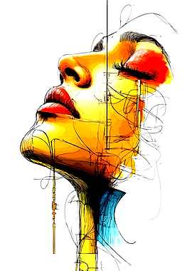 Abstract Woman Portrait