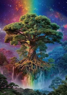 Mystical Tree of Life Landscape