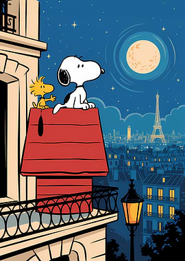 Snoopy and Woodstock in Paris