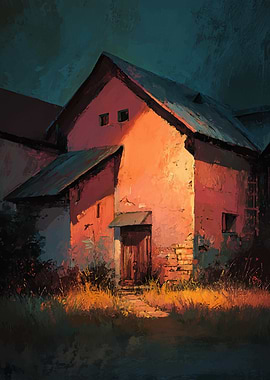 Rustic Building Painting
