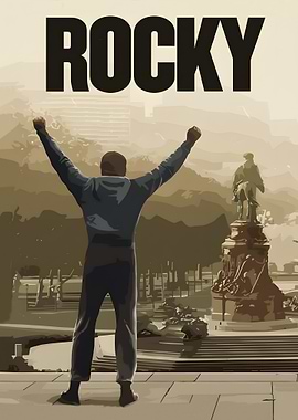Rocky Balboa Victory Illustration