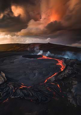 Volcanic Eruption Landscape
