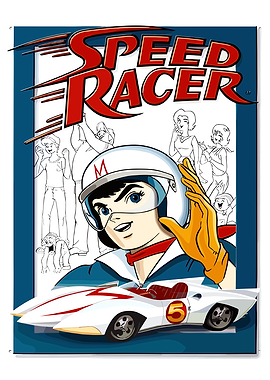 Speed Racer Cartoon Poster