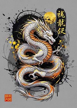 Celestial Dragon in Ink