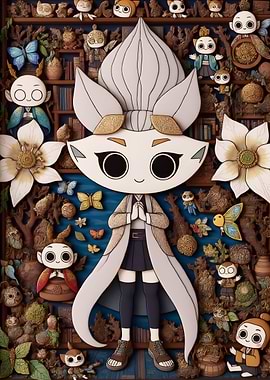 Anime Character in a Whimsical Setting
