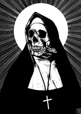 Skeletal Nun with Halo