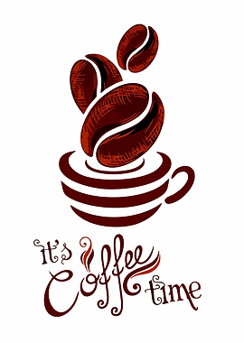 It's Coffee Time Illustration