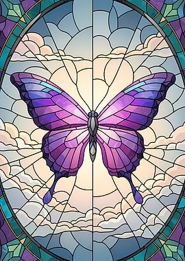 Stained Glass Butterfly