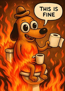This is Fine Dog Meme