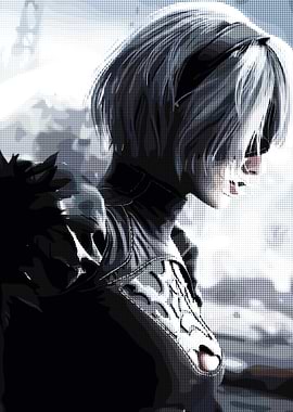 2B NieR Automata Digital Art