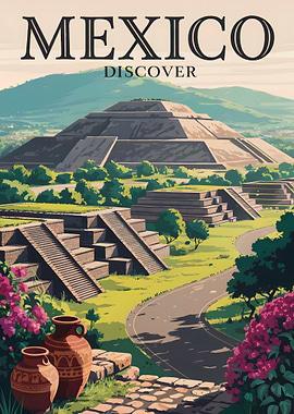Mexico Travel Poster