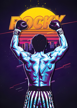 Rocky Balboa Retro Art
