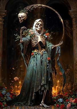 La Flaquita, Green Robe Santa Muerte