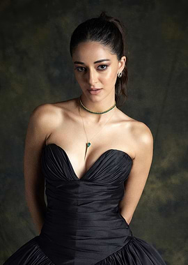 Ananya Panday in Black Dress