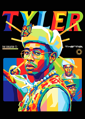Tyler, The Creator Colorful Portrait